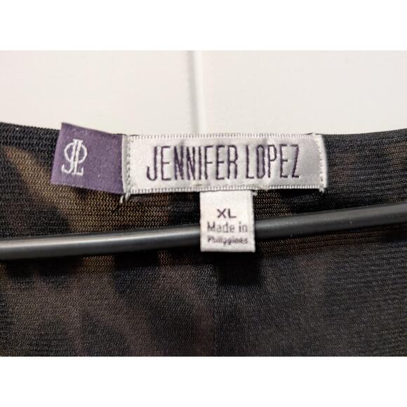 Jennifer Lopez Leopard Print Twist V Neck Stretchy Dress Size XL Cocktail NWT! - Picture 6 of 12